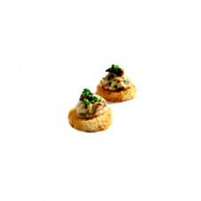 Chicken and sundried tomato mayo Croutes by Bizu